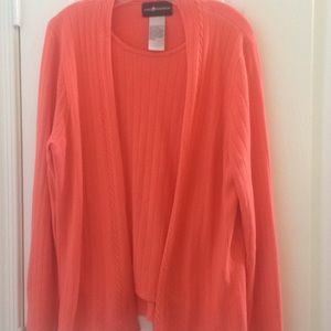 Ladies sag harbor top one piece two piece look lrg